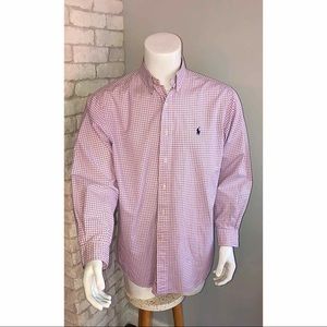 Ralph Lauren Classic Fit Dress Shirt Pink Large